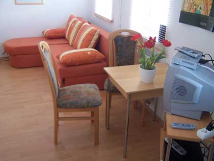 Wohnecke der Ferienwohnung